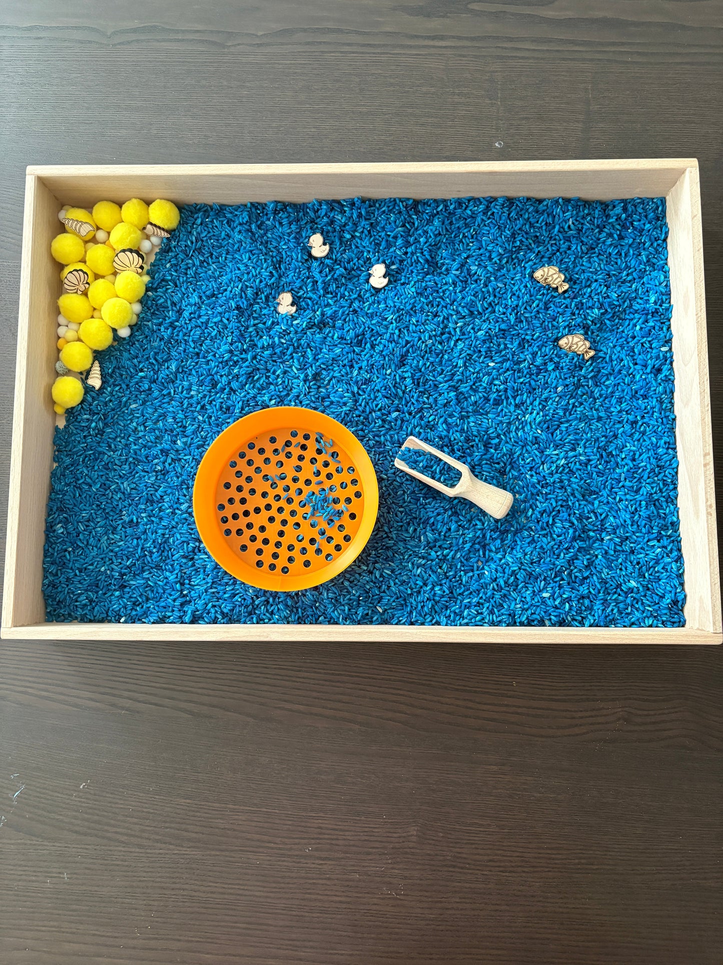 Blauwe speelrijst