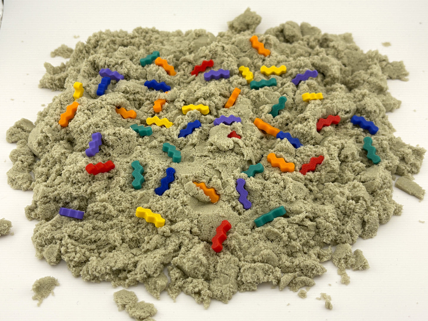 Regenboog golfjes confetti