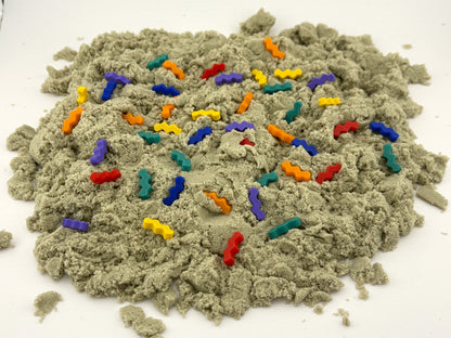 Regenboog golfjes confetti