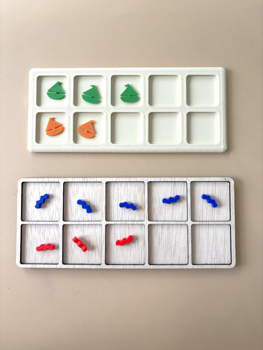 Tienframe - Montessori telraam
