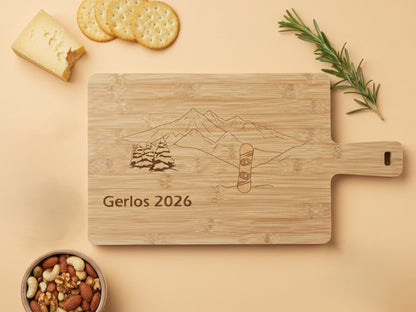 Borrelplank met eigen tekening of tekst