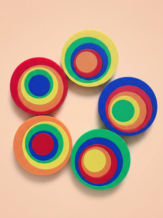 Kleurencirkels - gebaseerd op de kunst van Kandinsky