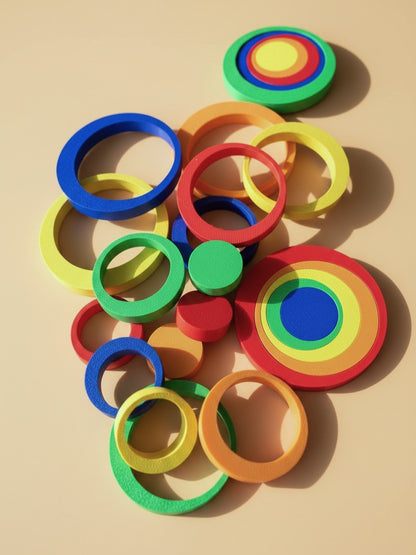 Kleurencirkels - gebaseerd op de kunst van Kandinsky