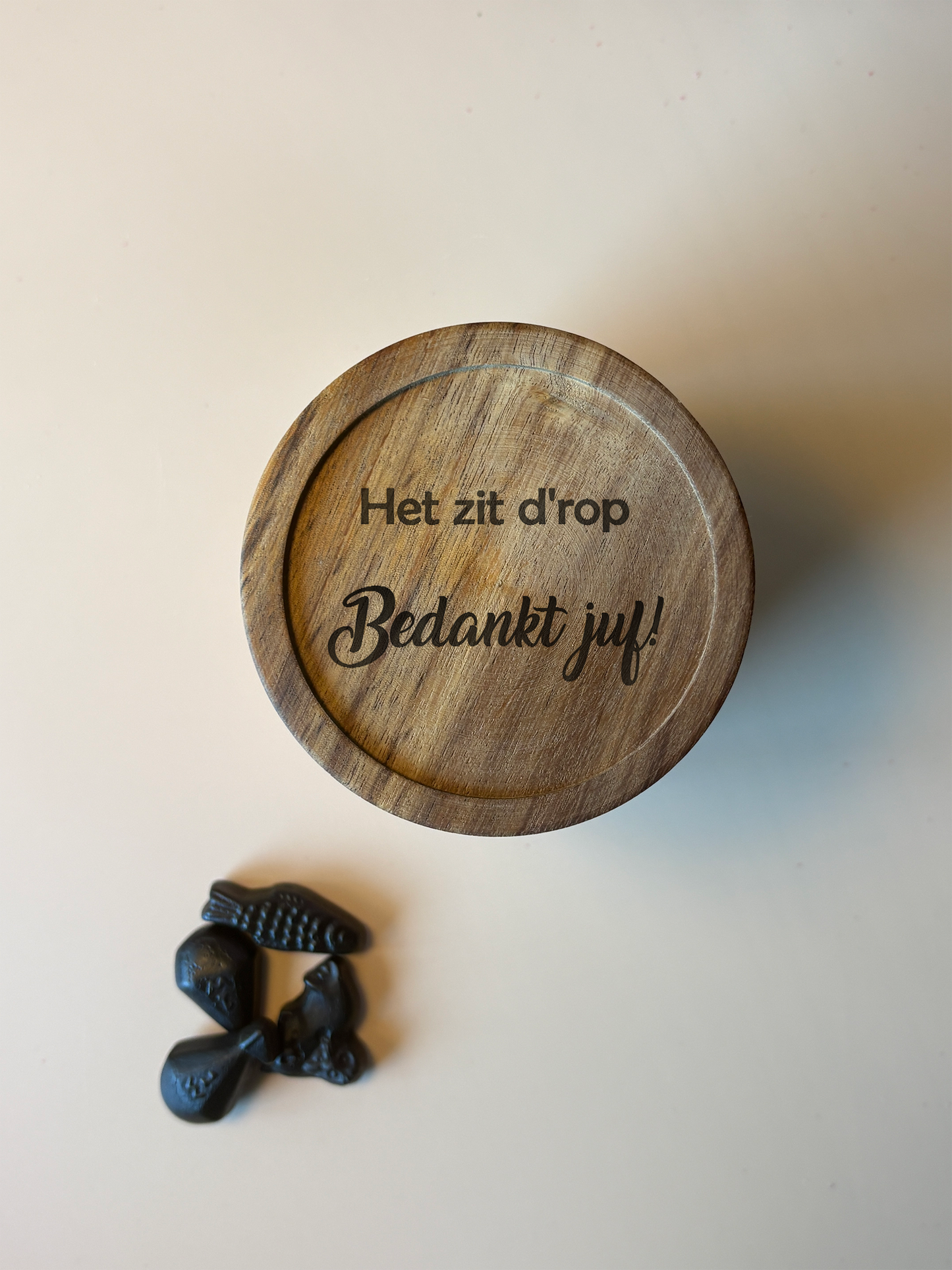 Snoeppot 'Het zit d'rop'