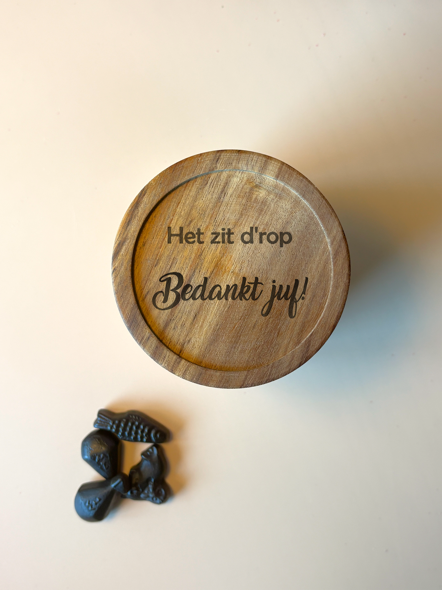 Snoeppot 'Het zit d'rop'