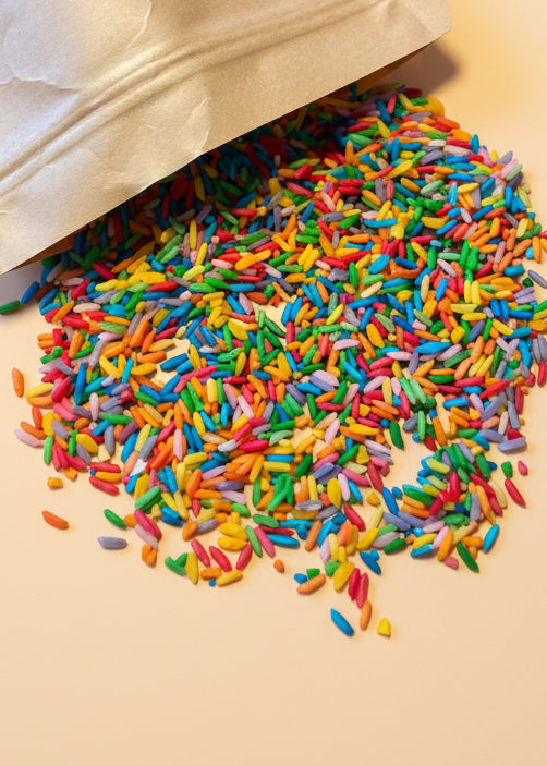 Confetti regenboog speelrijst