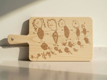 Borrelplank met eigen tekening of tekst
